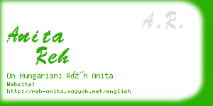 anita reh business card